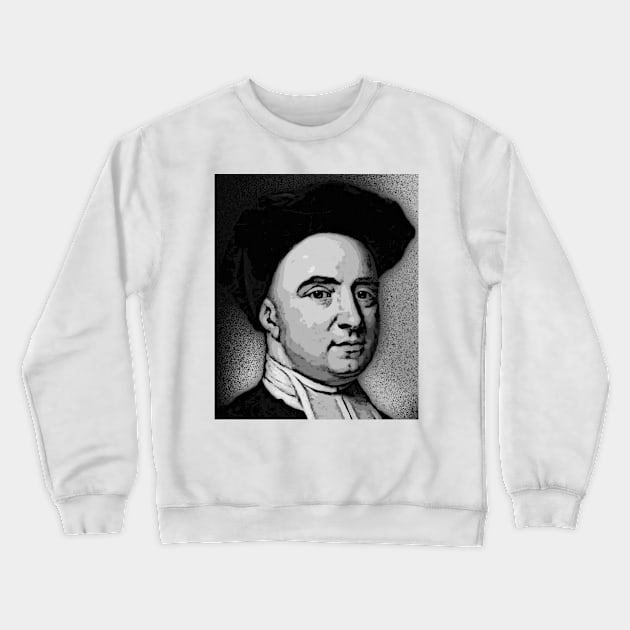 George Berkeley Black And White Portrait | George Berkeley Artwork 2 Crewneck Sweatshirt by JustLit